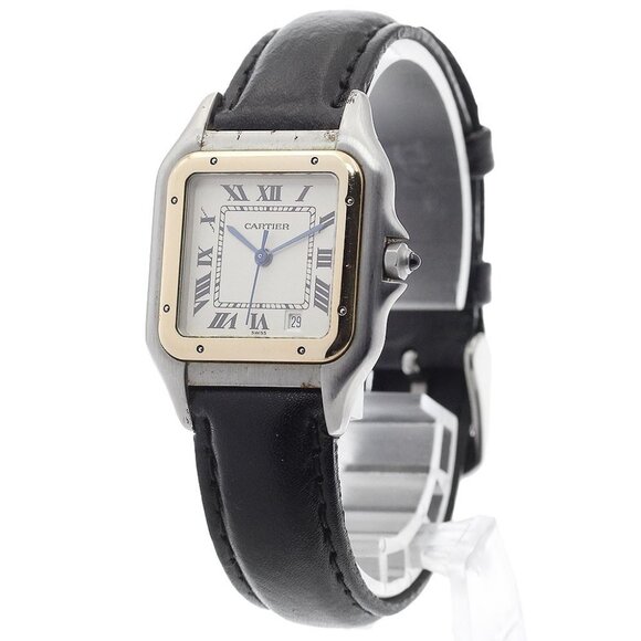 CARTIER PANTHERE MM W250285A YG bezel beige Dial Quartz Boy's Watch_871989 - Picture 2 of 5